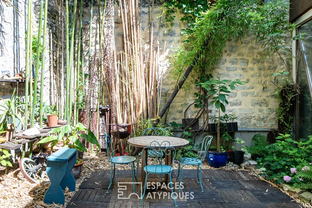 Aed - Boat-Inspired Loft with Garden in Gobelins