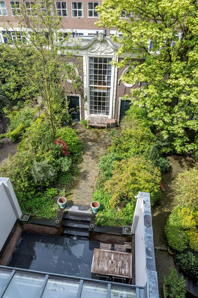 Aerial - Renovated Apartment with Garden View in Amsterdam