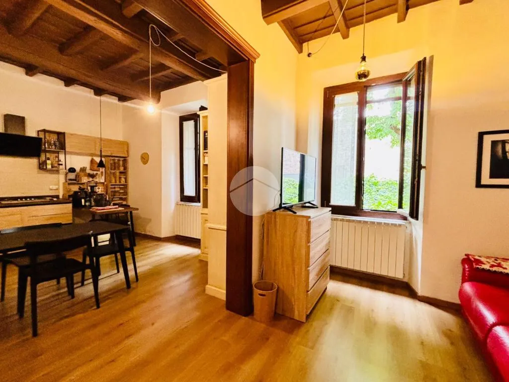 Séjour - Rear-Facing Apartment with Garden in Viterbo