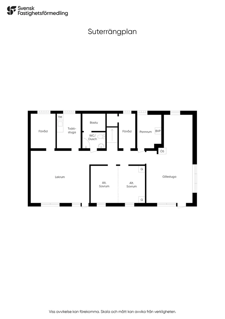 Plan - Spacious House with Garden in Västra Husby