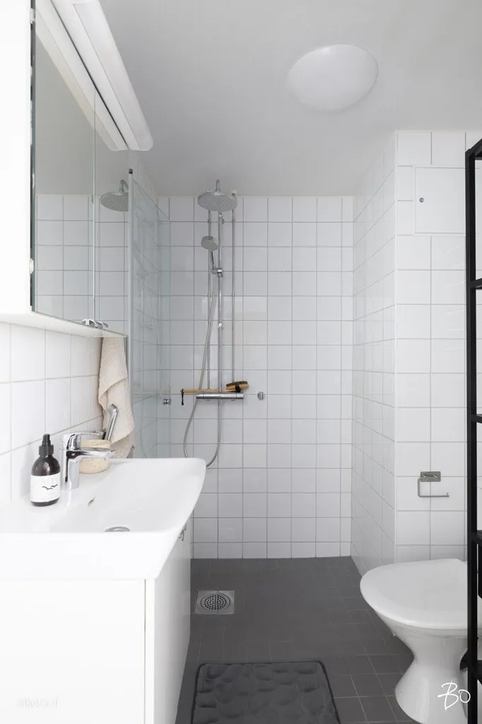 Salles de bain - Apartment with Garden in Tapiola, Espoo