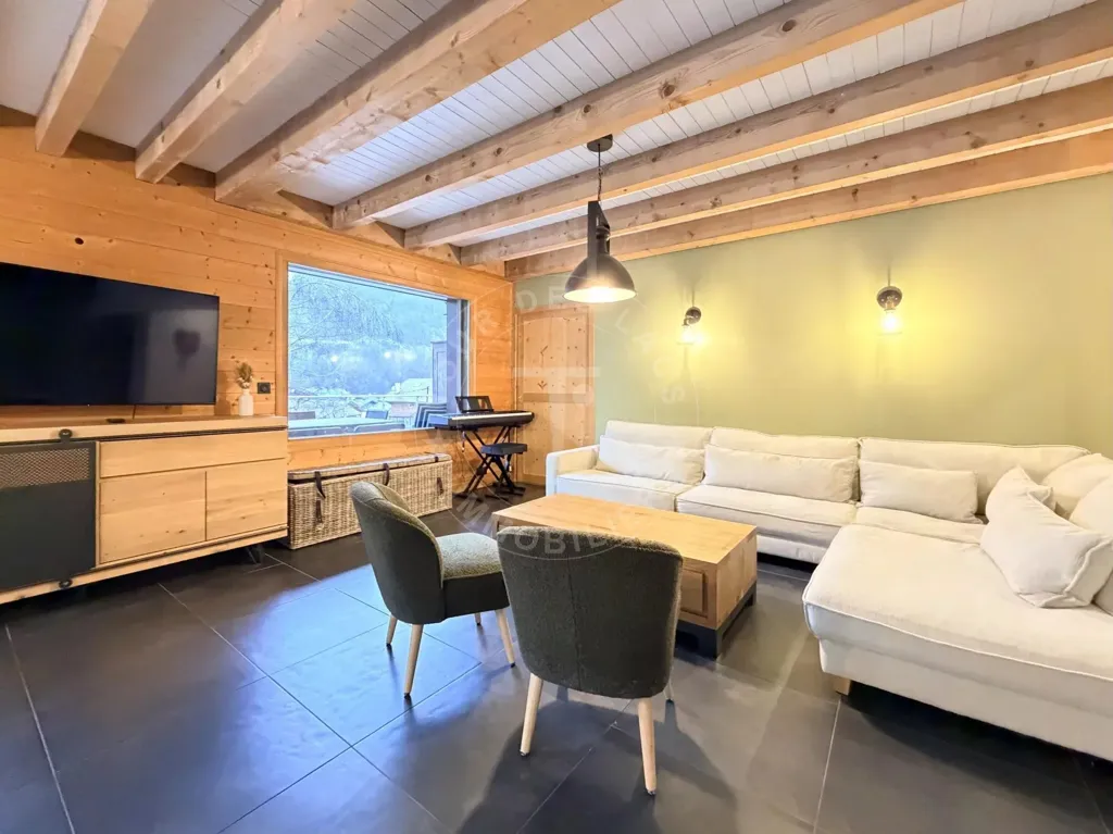 Séjour - Chalet Luxueux avec Vue Montagne à Thônes