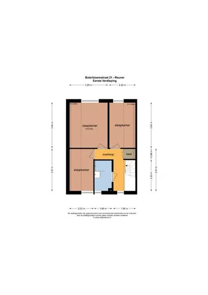 Planimetria - Two-Storey House with Private Garden in Reuver