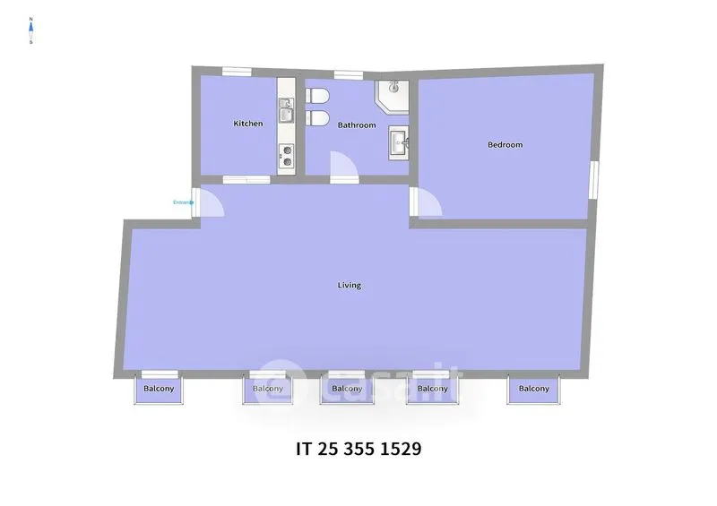 Plan - Apartment with Basilica View in Vicenza