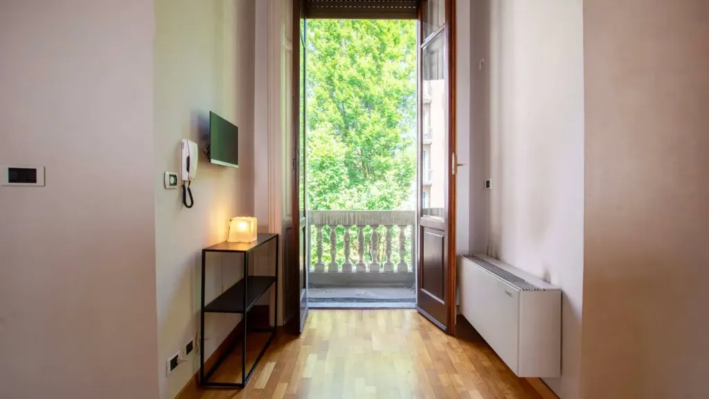 Hallway - 1920s Villa with Garden in Vigevano Centre