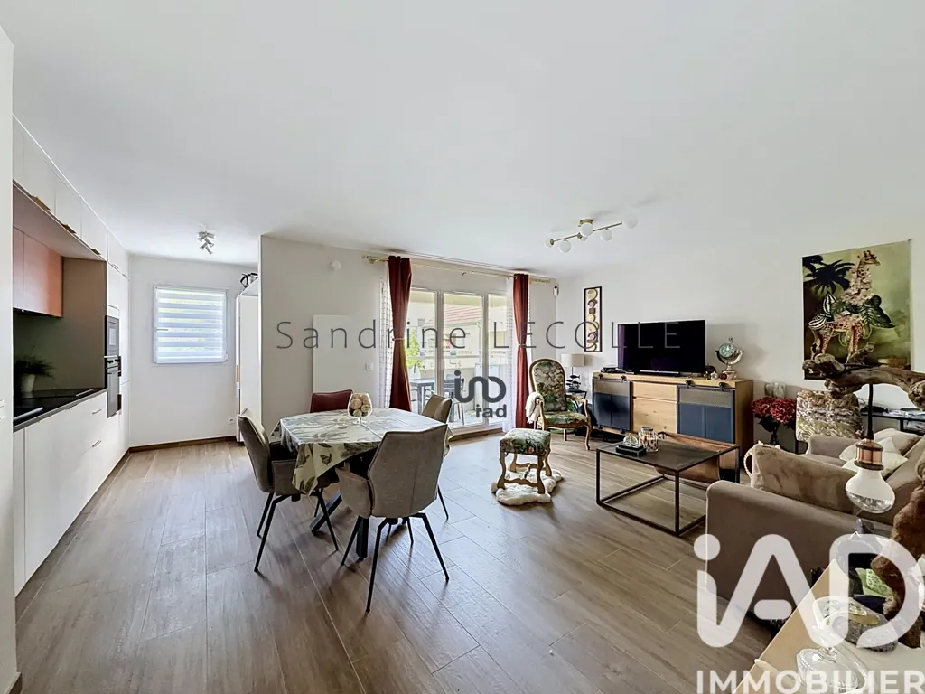 Séjour - Appartement Rénové avec Terrasse à Chessy