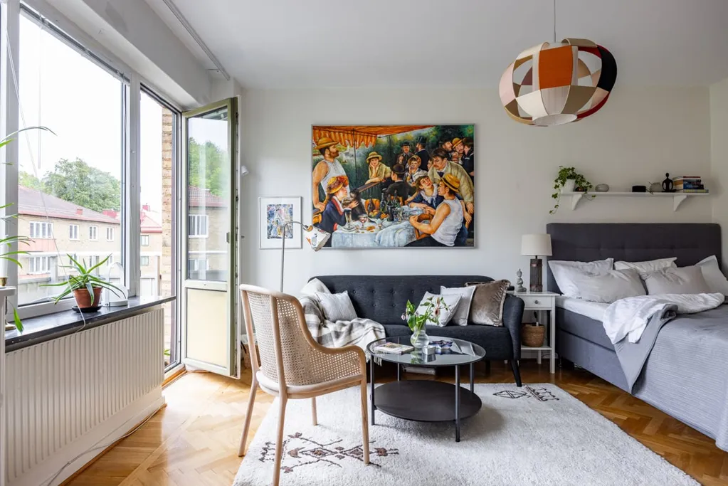 Séjour - Renovated Flat with Balcony in Gubberoparken