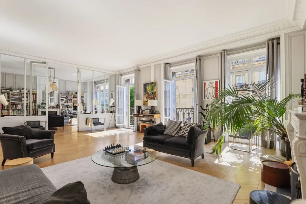 Séjour - Appartement Haussmannien avec Vues Est à Paris 16e
