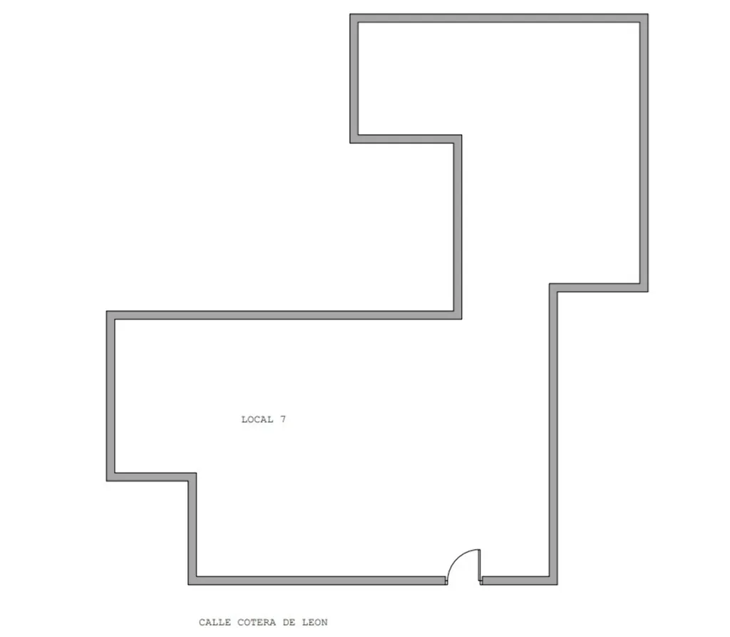 Plan - Commercial Space near Segovia Centre
