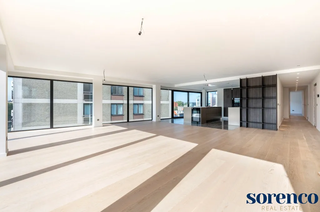 Séjour - Penthouse avec Terrasse Panoramique à Anvers
