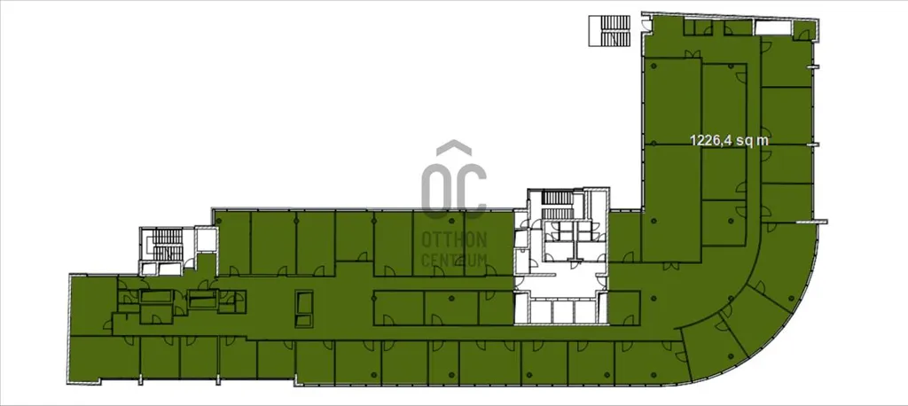 Planimetria - Office Space with Green Area in Budapest II District