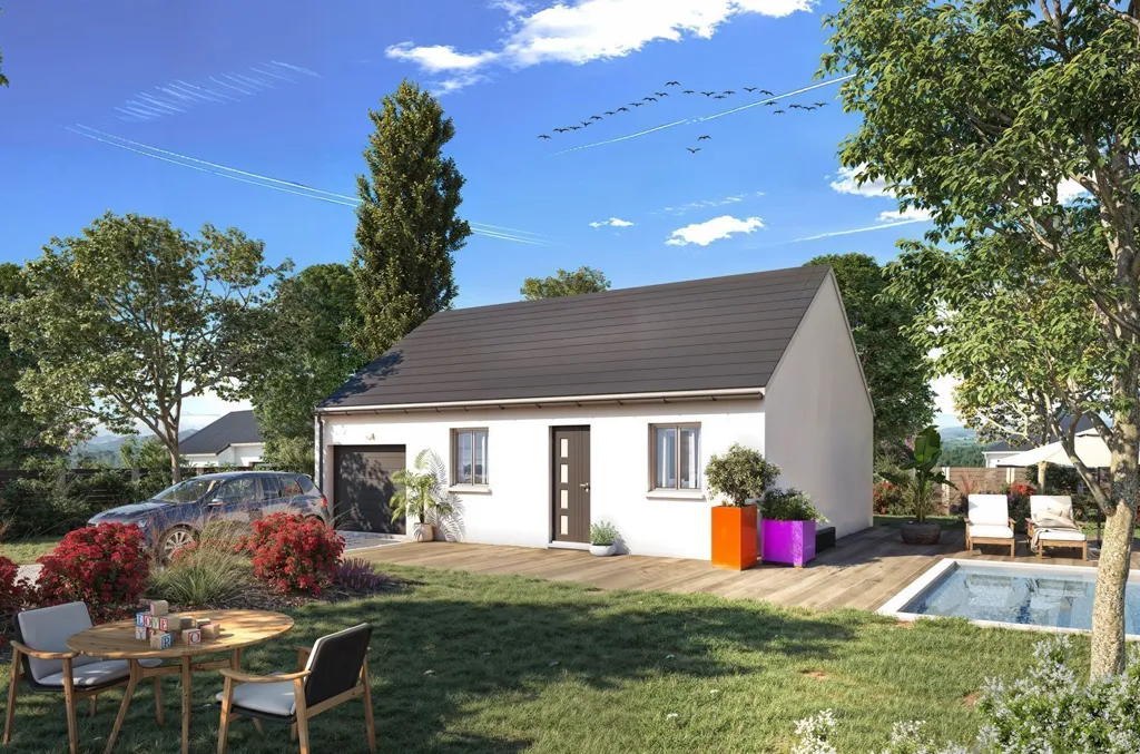 New 1-Bedroom House with Garage in Épernon