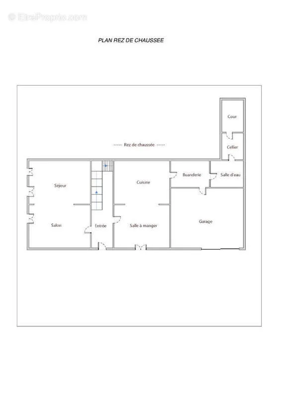 Planimetria - City House with Courtyard in Eyragues
