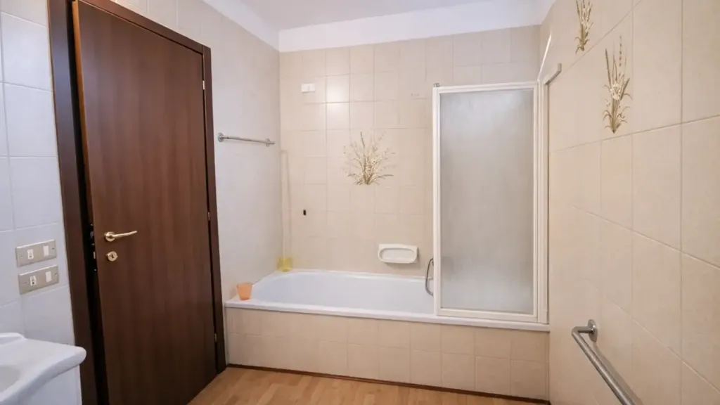 Bathrooms - Modernised Apartment with Terrace in San Bonifacio