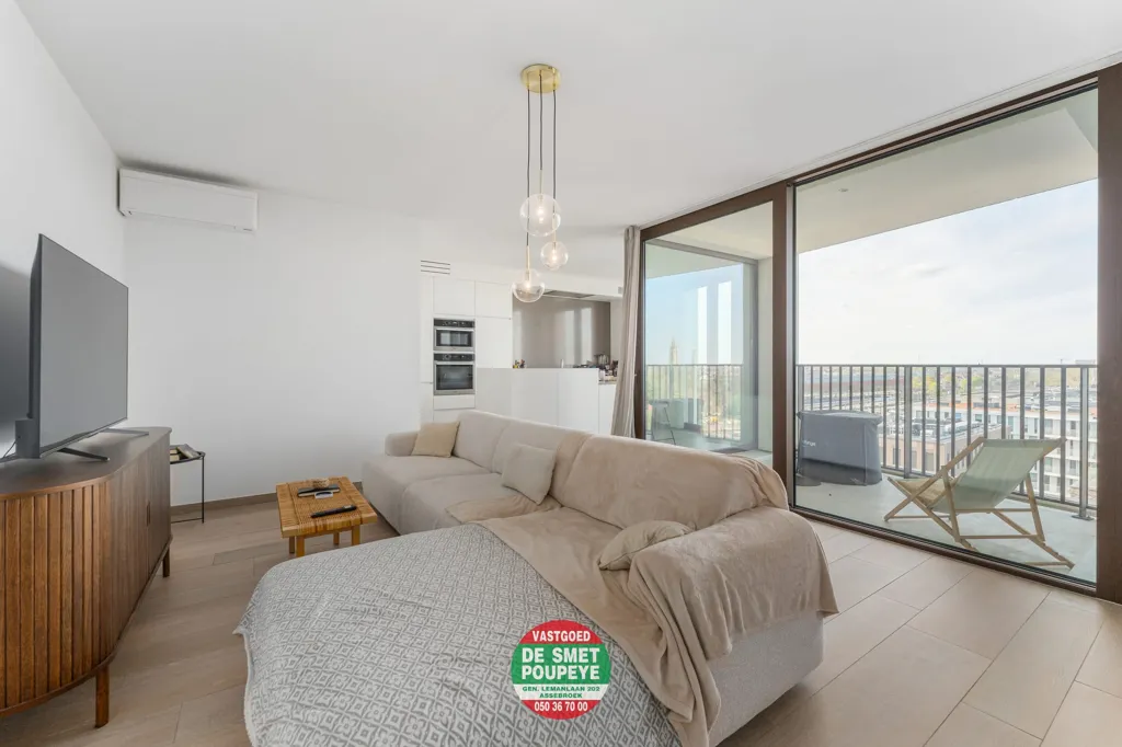 Séjour - Appartement avec Vue Panoramique à Bruges