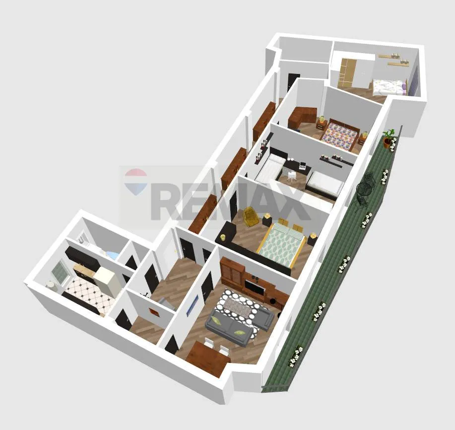 Plaan - Panoramic Apartment with Balcony in Naples