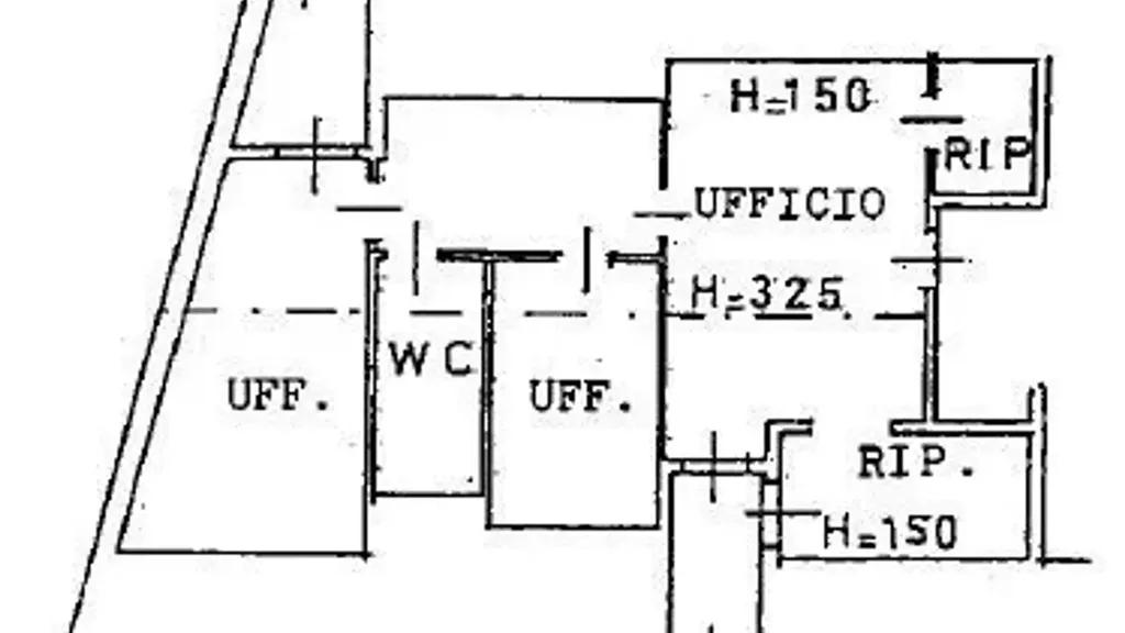 Floor Plan - Mansard Apartment with Terrace in Brescia Centre