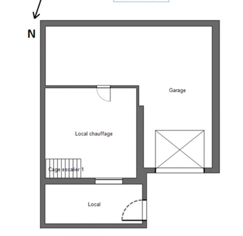 Plan - Maison d'Architecte Atypique avec Jardin à Saint-Goazec