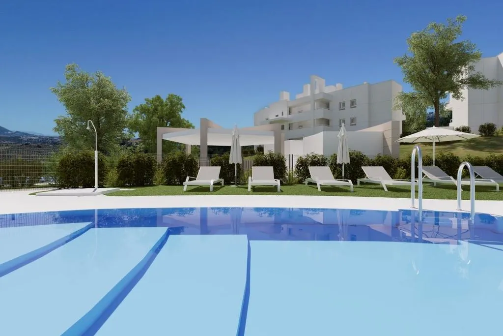 Piscine - East-Facing Apartment with Pool in Mijas
