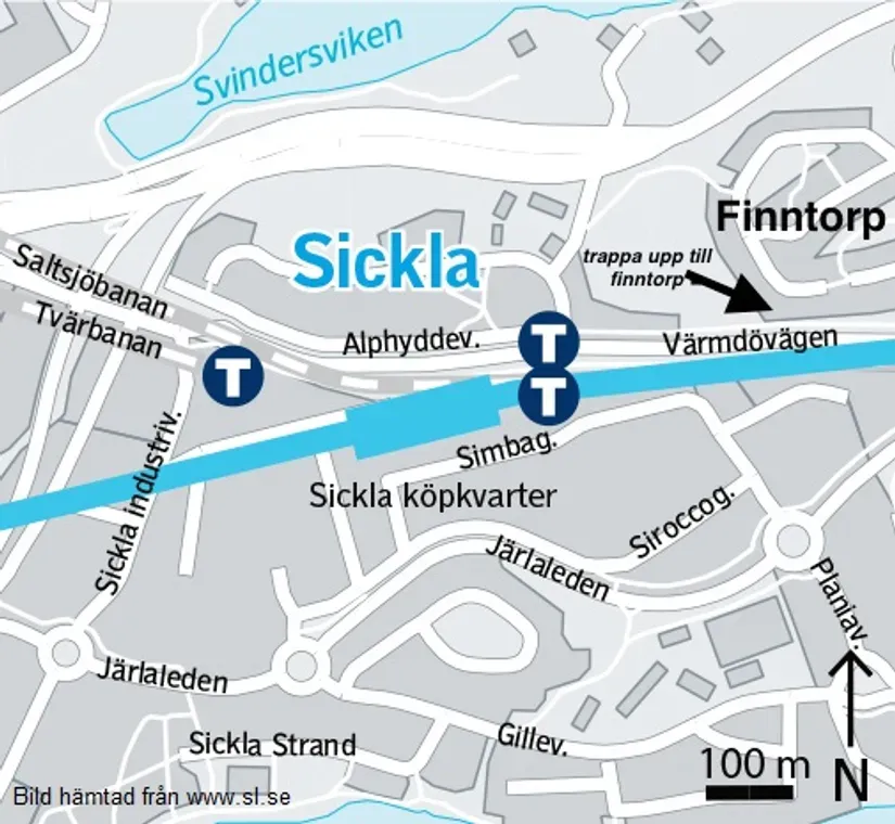 Semi-Detached Flat with Balcony in Finntorp
