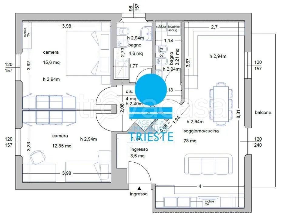 Plaan - Rustic-Style Flat with Balcony in Pesaro
