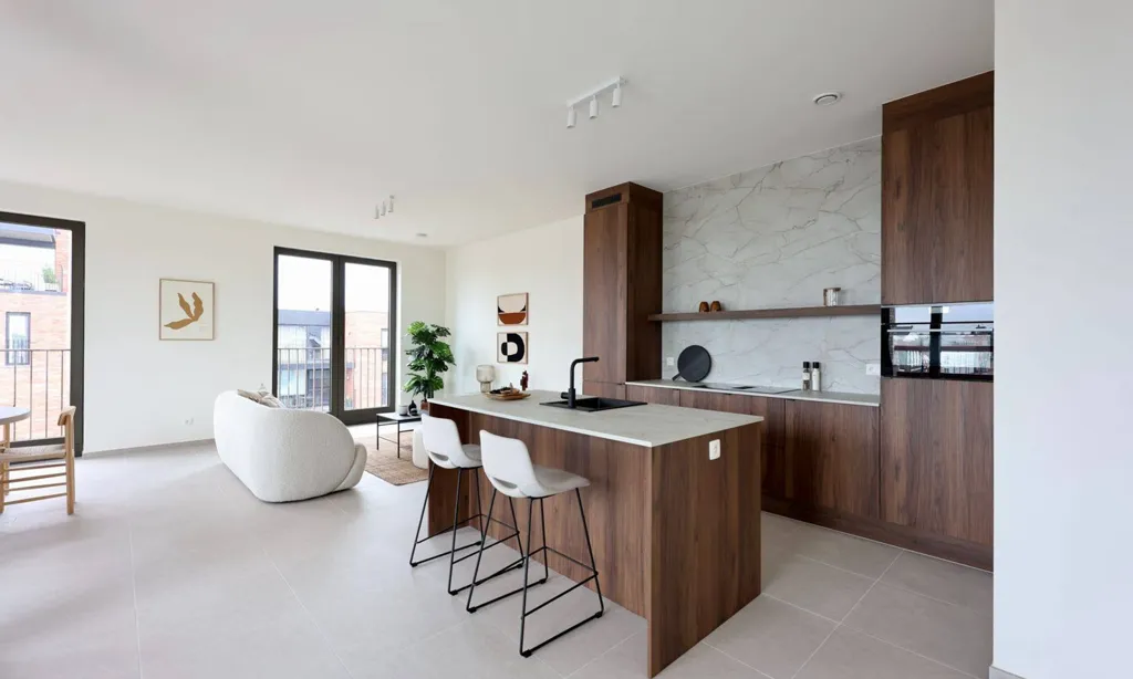 Cucina - Modern Apartment with Terrace in Geel