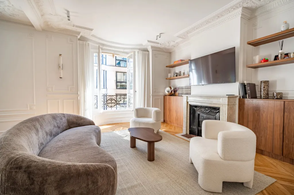 Soggiorno - Haussmannian Flat with Two Bedrooms in Neuilly