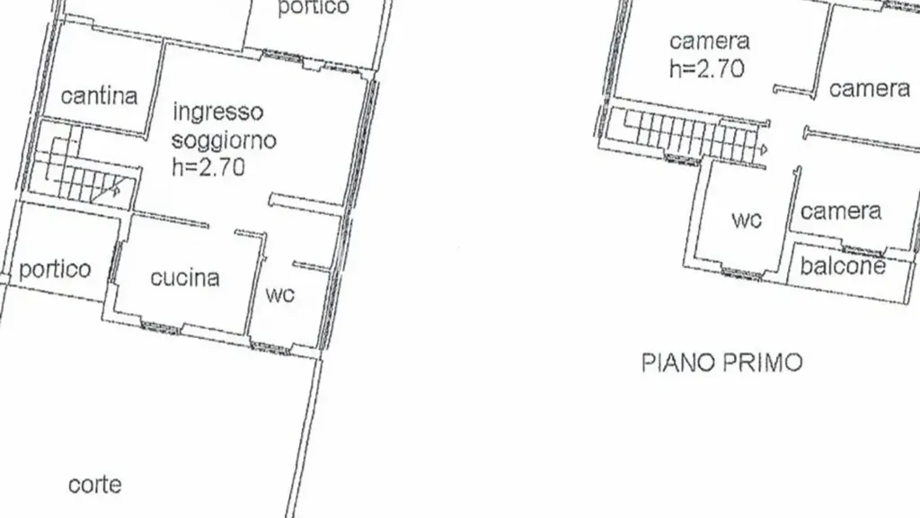 Plan - Semi-detached Villa with Garden in Caltignaga