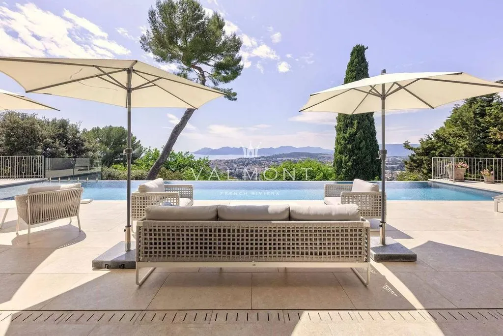 Piscine - Villa de Luxe avec Vue Mer à Cannes