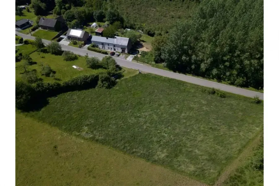 Vue aérienne - Terrain à Bâtir avec Permis à Couvin