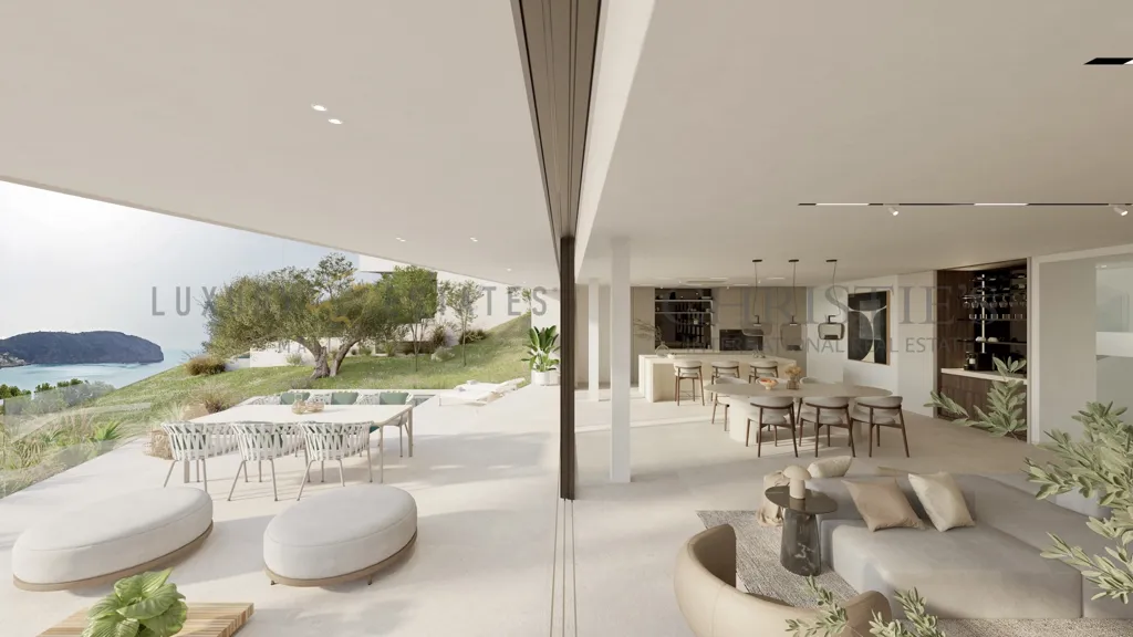 Terrasse - Newly Constructed Villa with Sea Views in Camp de Mar