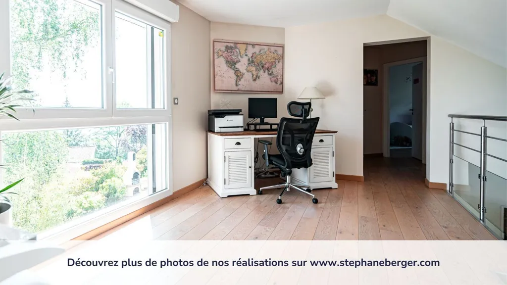 Office - Contemporary House with Valley View in Fellering