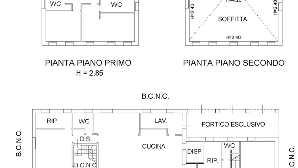 Plaan - Bifamiliar Villa with Garden in Vicenza West