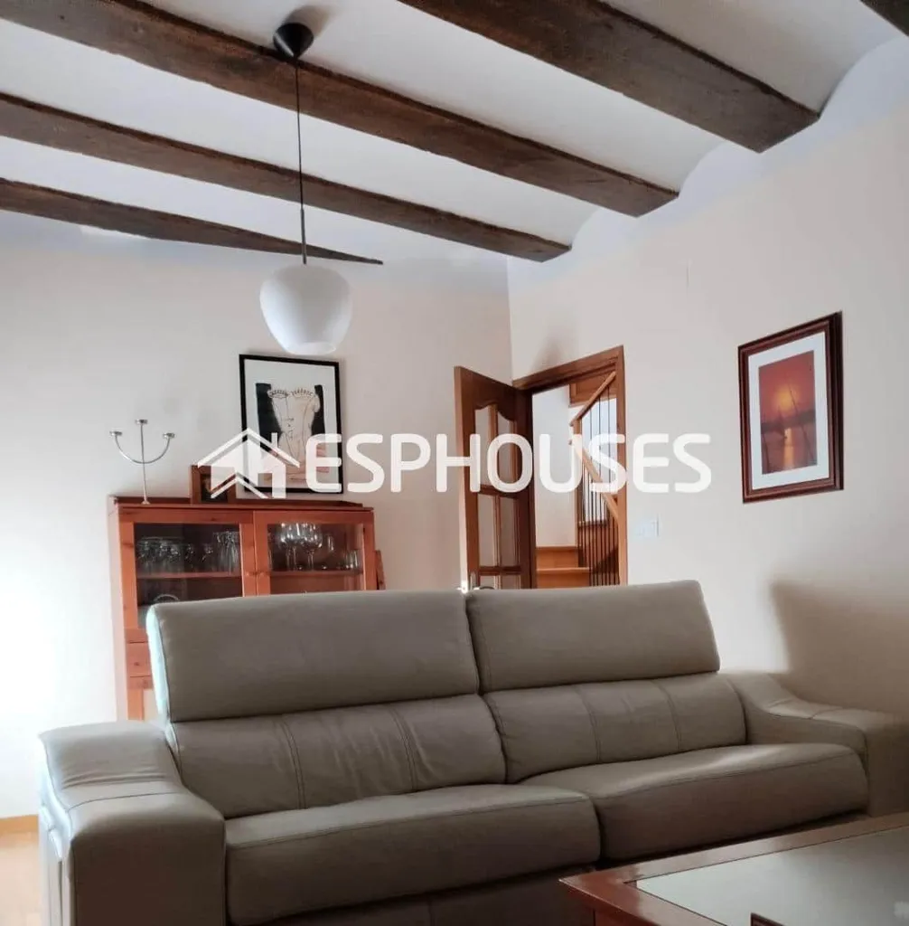Living Room - Renovated Villa with Studio in Biar Old Town