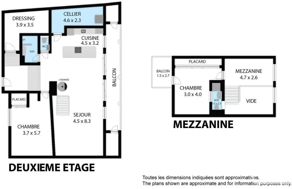 Plan - Loft Rénové avec Terrasse Sud à La Motte