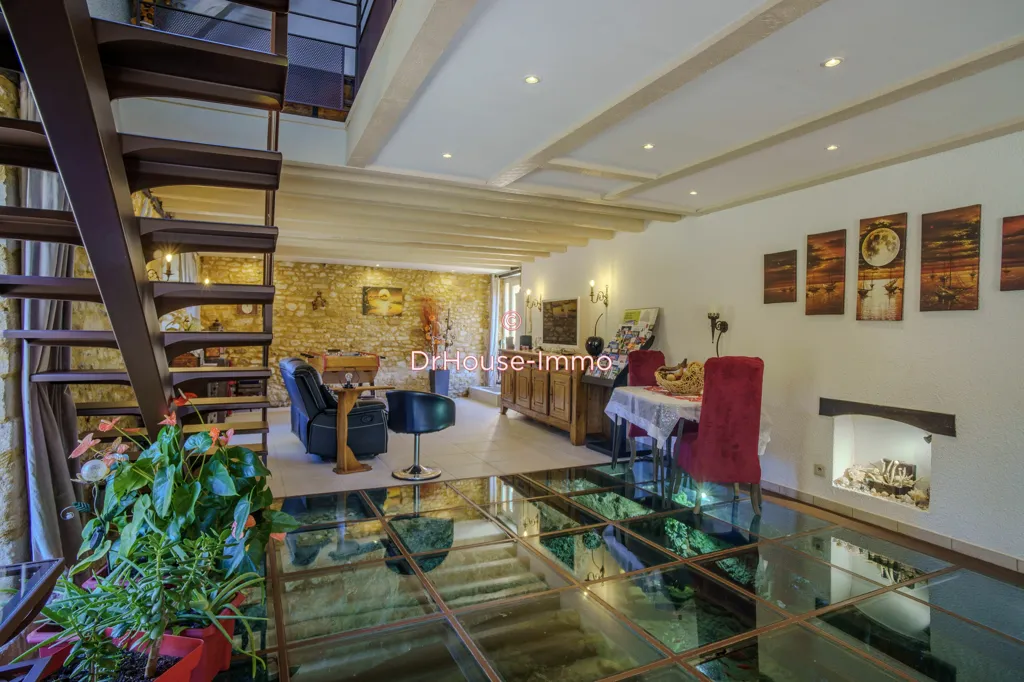 Living Room - 16th Century Mill with Pool in Montignac