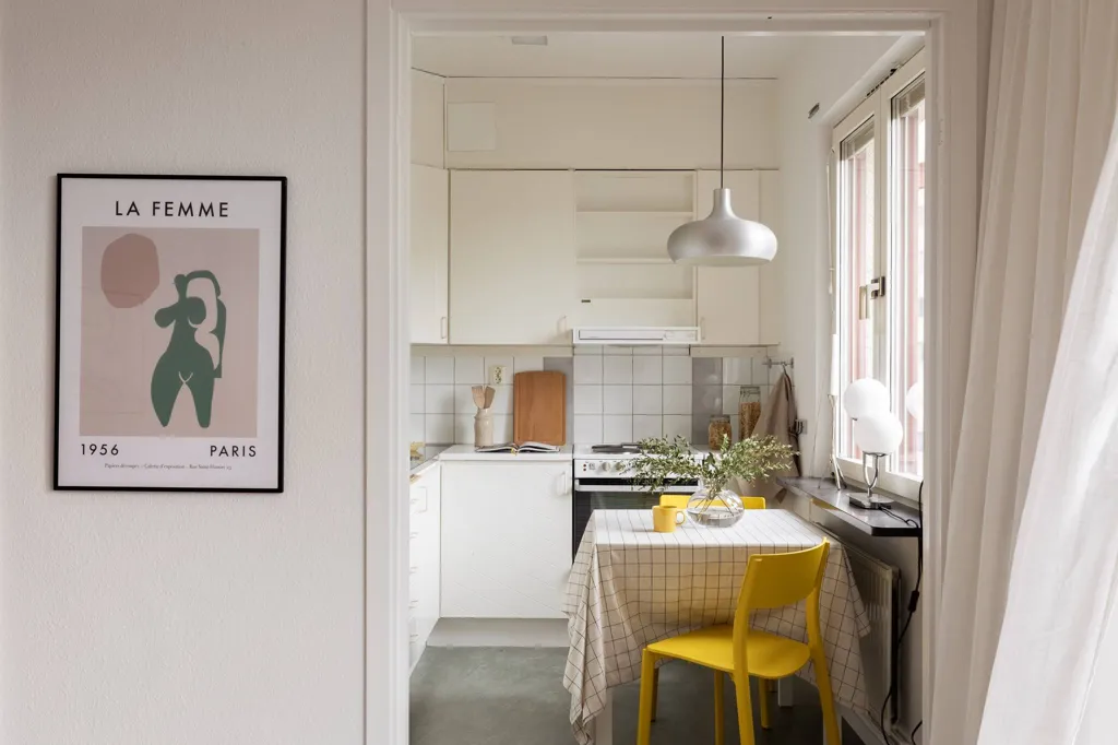 Söögituba - Funkis Flat with Balcony in Gothenburg