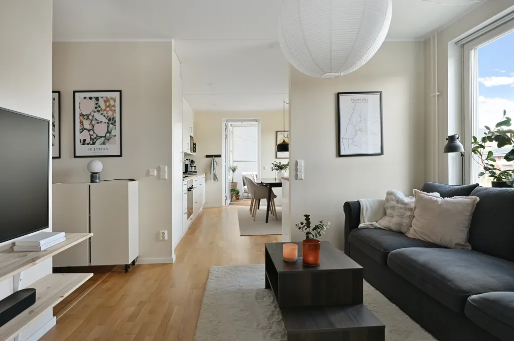 Séjour - Modern Flat with Balcony in Ekerö