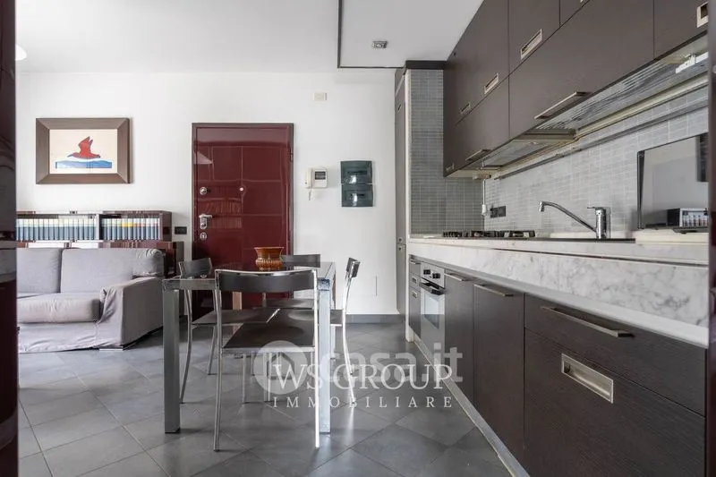 Kitchen - Modern Bilocale with Balcony in Monza