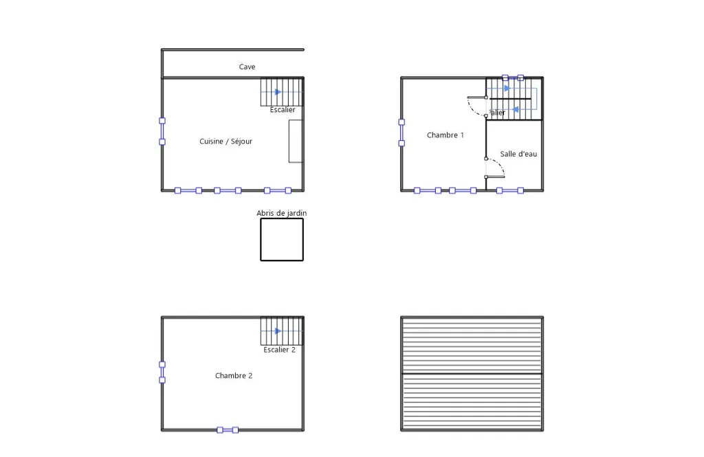 Plan - Maison de Ville avec Cour à Bernay