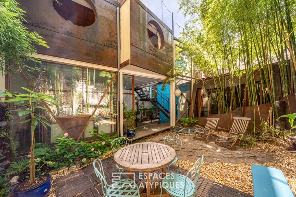 Aed - Boat-Inspired Loft with Garden in Gobelins