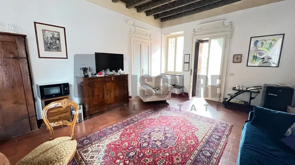 Séjour - Historic Apartment with Terraces in Brescia
