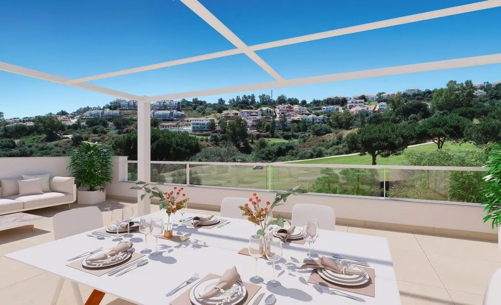 Terrasse - East-Facing Apartment with Pool in Mijas