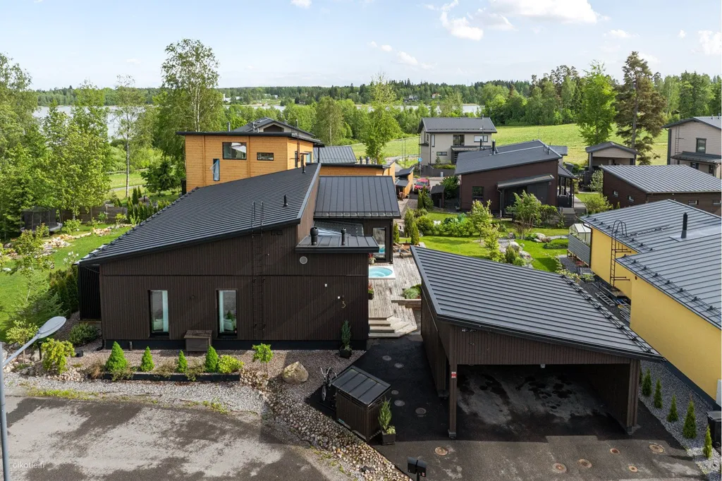 Õhuvaade - Modern Villa with Lake View in Tuusula