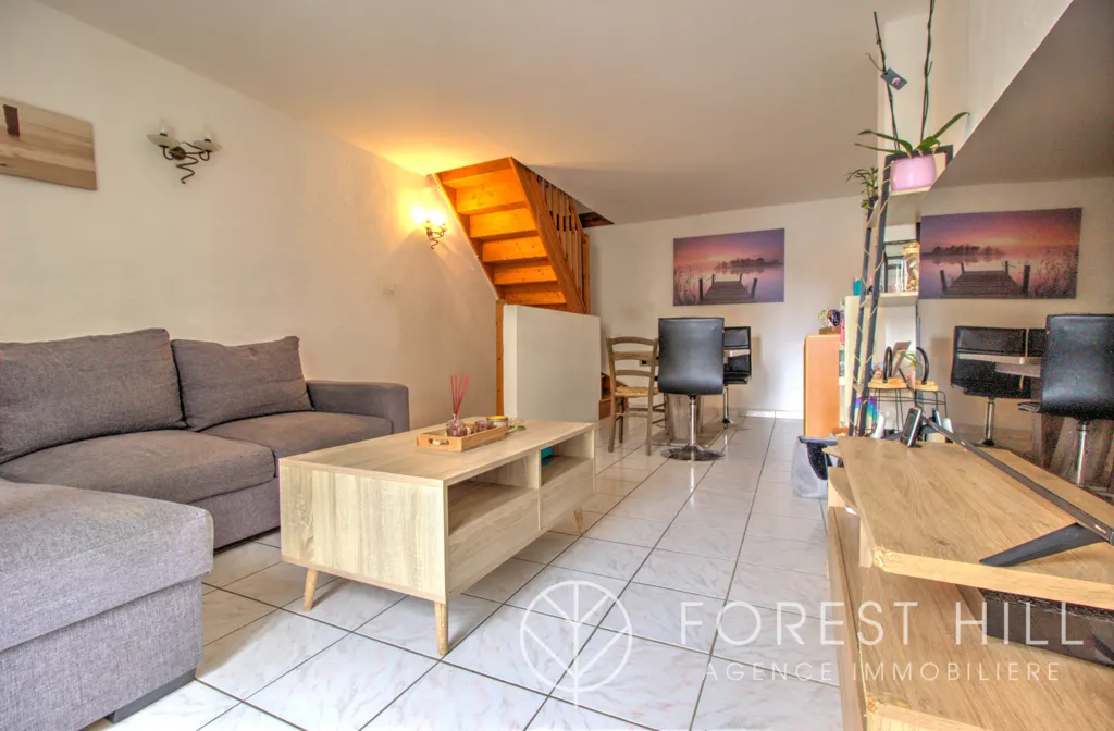 Living Room - Village House with Parking in Céret