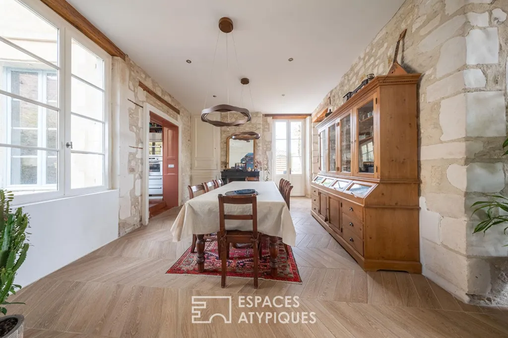 Salle à manger - Maison avec Vue Imprenable au Centre Historique d'Auxerre