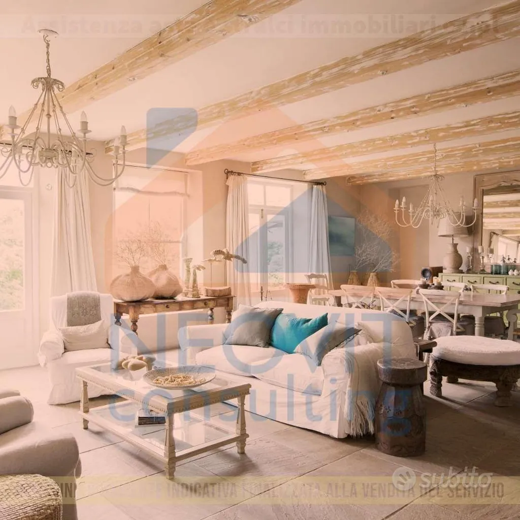 Séjour - Three-bedroom Apartment with Balcony in Bergamo