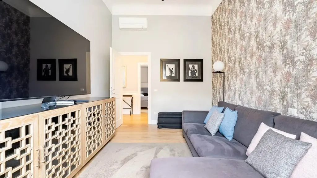 Séjour - Restored Apartment with Balcony in Florence
