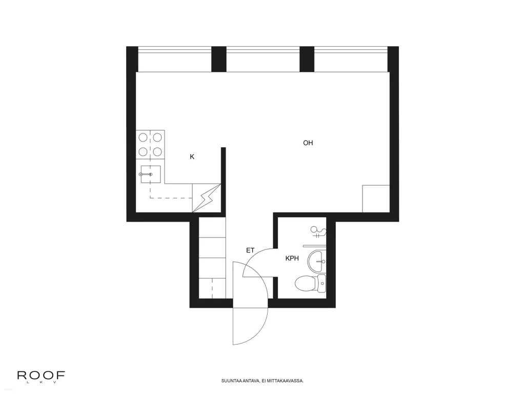 Plan - Compact Flat with Garden View in Kannelmäki