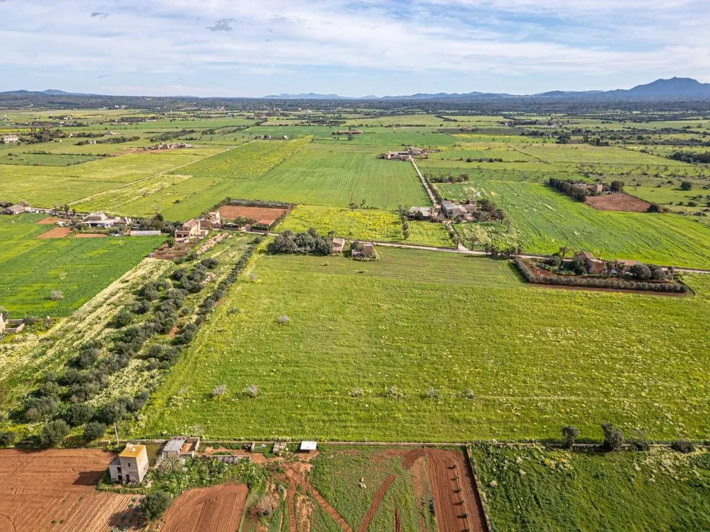 Aerial - Rustic Plot with Traditional Buildings in Campos